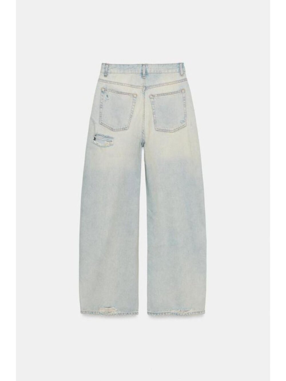 ZARA TRF MID-RISE BAGGY JEANS - Picture 4 of 5